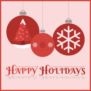 openclipart圖庫：Happy Holidays Card 