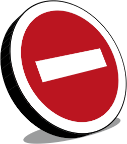 openclipart圖庫：No entry sign, Panneau sens interdit