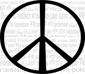 openclipart圖庫：International Multilingual Peace Mark