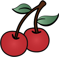 openclipart圖庫：Two cherries