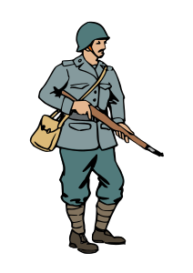 openclipart圖庫：Italian soldier of WW2