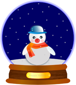 openclipart圖庫：Animated Snow Globe