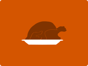 openclipart圖庫：Turkey Platter Minimal