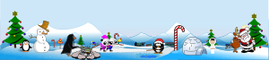 openclipart圖庫：Artic North Pole Scene and Action View