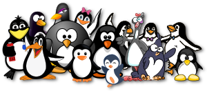 openclipart圖庫：Penguins just love OpenClipart!