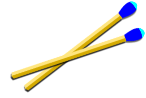 openclipart圖庫：Kitchen Matches (strike anywhere)