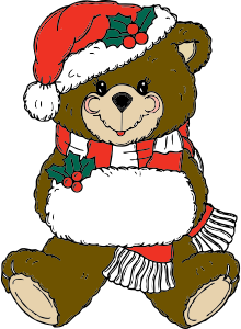 openclipart圖庫：Christmas Bear