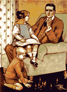 openclipart圖庫：Daddy was in the War