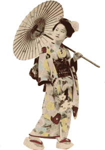 openclipart圖庫：Stereotypical Kimono Lady