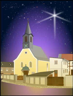 openclipart圖庫：Village church 3