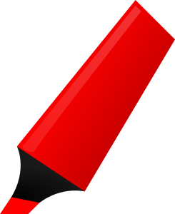 openclipart圖庫：Red Highlighter
