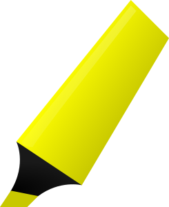 openclipart圖庫：Yellow Highlighter