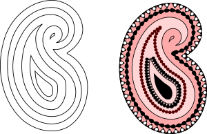 openclipart圖庫：Paisley 