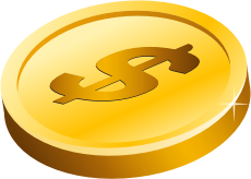 openclipart圖庫：Gold Dollar Coin
