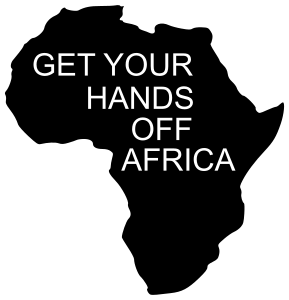 openclipart圖庫：GET YOUR HANDS OFF AFRICA