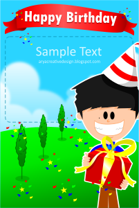 openclipart圖庫：Card birthday template