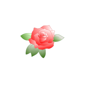 openclipart圖庫：Colored Rose