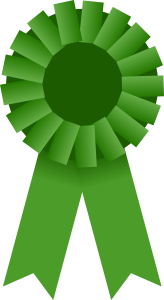 openclipart圖庫：Award Ribbon -- Green
