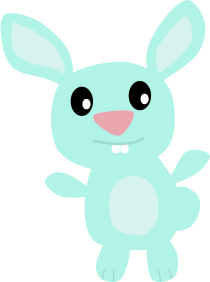 openclipart圖庫：Blue Bunny
