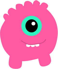 openclipart圖庫：Pink Monster