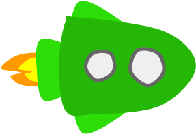 openclipart圖庫：Green Spaceship