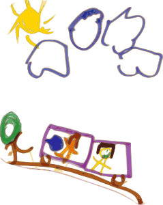 openclipart圖庫：Kindergarten Art Train