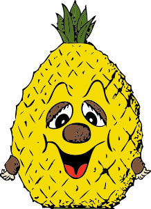 openclipart圖庫：pineapple head