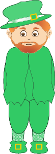 openclipart圖庫：Fashion Leprechaun Spent the Gold
