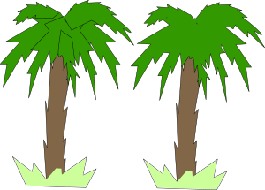openclipart圖庫：Toon Palm Tree