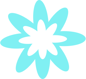 openclipart圖庫：Blue Burst Flower 