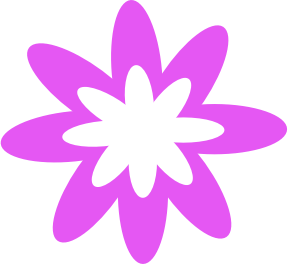openclipart圖庫：Purple Burst Flower
