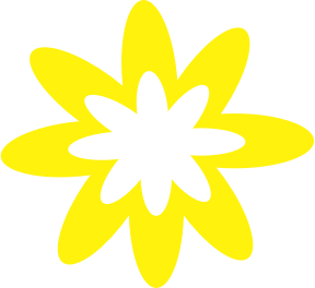 openclipart圖庫：Yellow Burst Flower