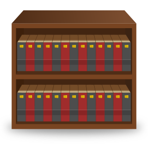 openclipart圖庫：Wooden Bookcase