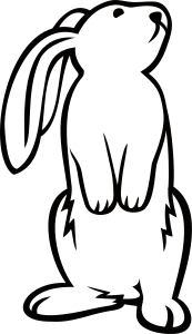 openclipart圖庫：White Bunny