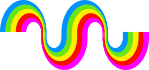 openclipart圖庫：Swirly rainbow decoration