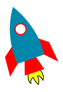 openclipart圖庫：Space rocket