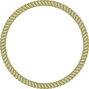 openclipart圖庫：Round Rope Border