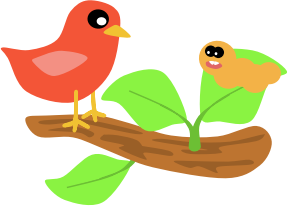 openclipart圖庫：Bird Scene 