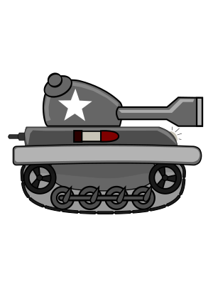 openclipart圖庫：Cartoon Tank