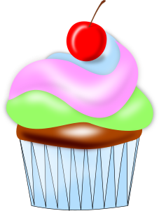openclipart圖庫：Cupcake w cherry