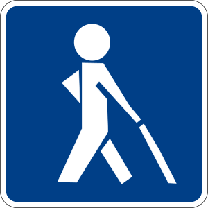 openclipart圖庫：Visual impairment sign