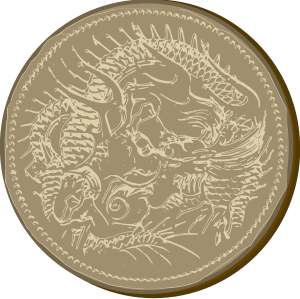 openclipart圖庫：Old Dragon Coin