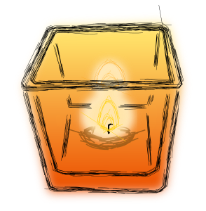 openclipart圖庫：Square Votive Candle Holder
