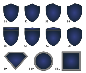 openclipart圖庫：model blason 