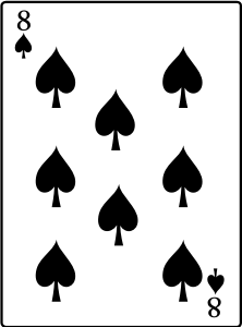 openclipart圖庫：8 of Spades