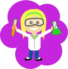 openclipart圖庫：Science Girl