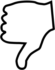 openclipart圖庫：Thumbs Down