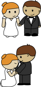 openclipart圖庫：Bride and Groom