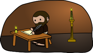 openclipart圖庫：Man writing