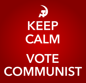 openclipart圖庫：KEEP CALM AND VOTE COMMUNIST